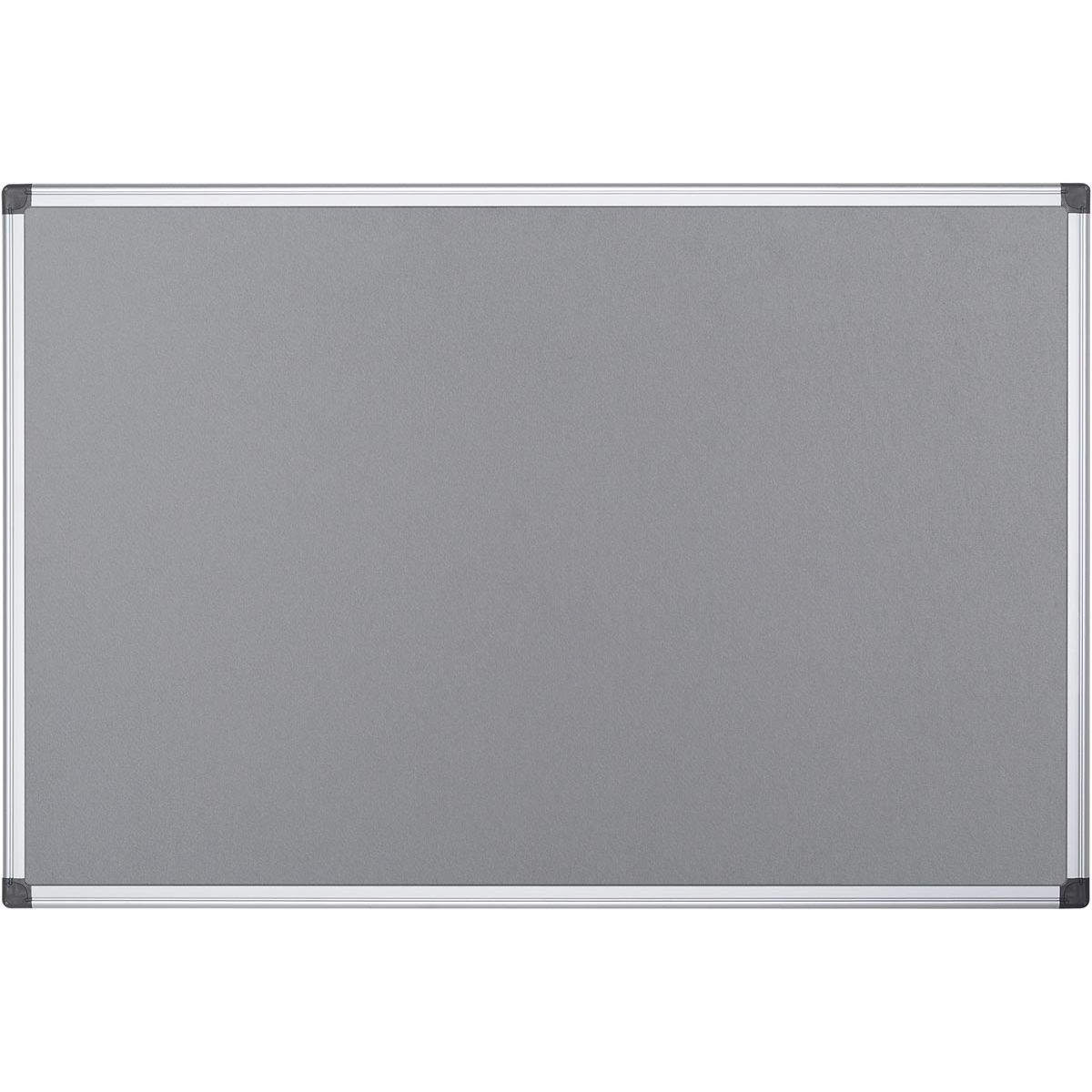 Q-CONNECT - panneau textile avec cadre en aluminium 60 x 45 cm gris
