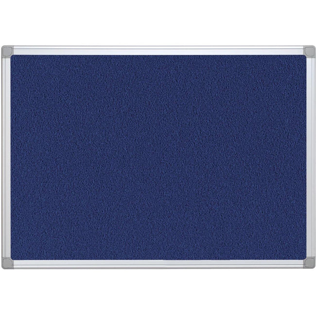 Q-CONNECT - Textilboard mit Aluminiumrahmen 60 x 45 cm blau