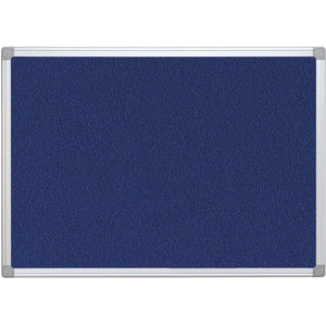 Q-CONNECT -   textielbord met aluminium frame 60 x 45 cm blauw