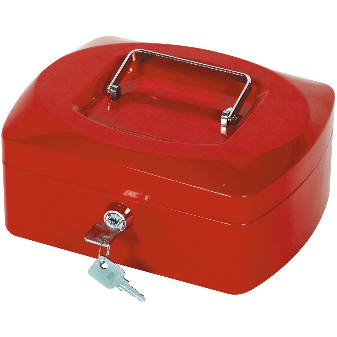 Q-CONNECT -   geldkoffer, 205 x 160 x 85 mm, rood