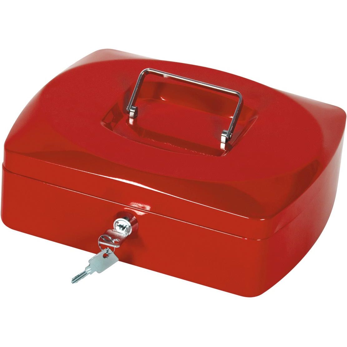 Q-CONNECT -   geldkoffer, 255 x 200 x 85 mm, rood