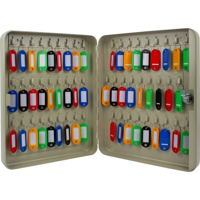 Q-CONNECT - Schlüsselschrank für 54 Schlüsselringe, grau