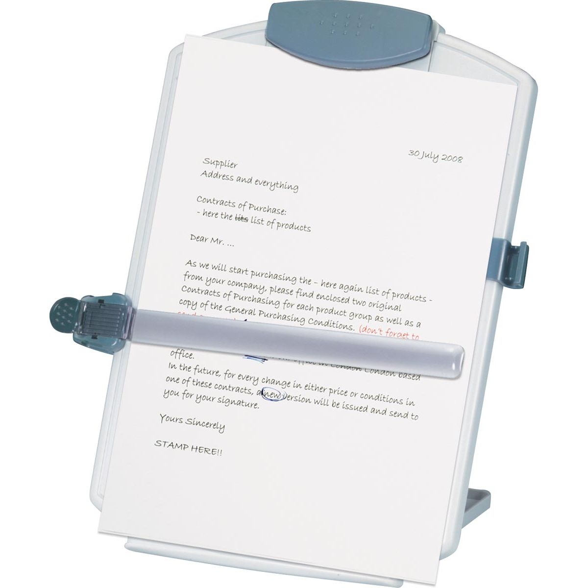 Q-CONNECT -   documentenhouder, voor ft A4