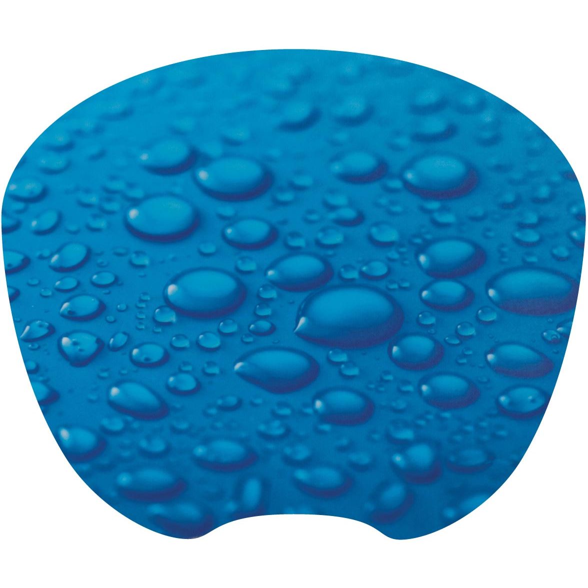 Q-CONNECT -   Muismat antislip regendruppels blauw