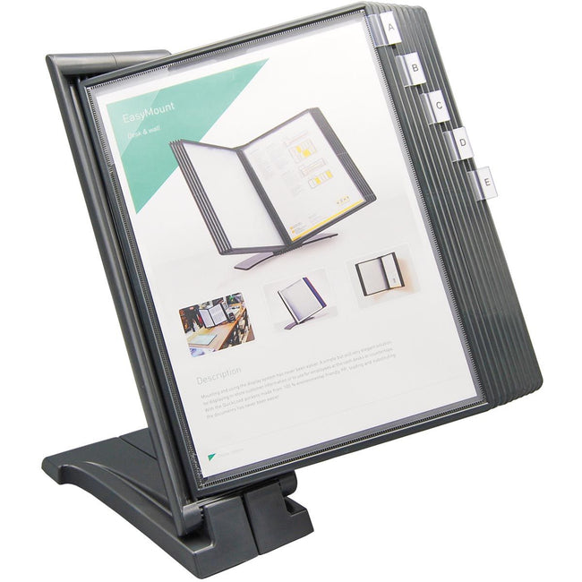 Q-CONNECT - support de bureau Quickfind avec 10 pochettes