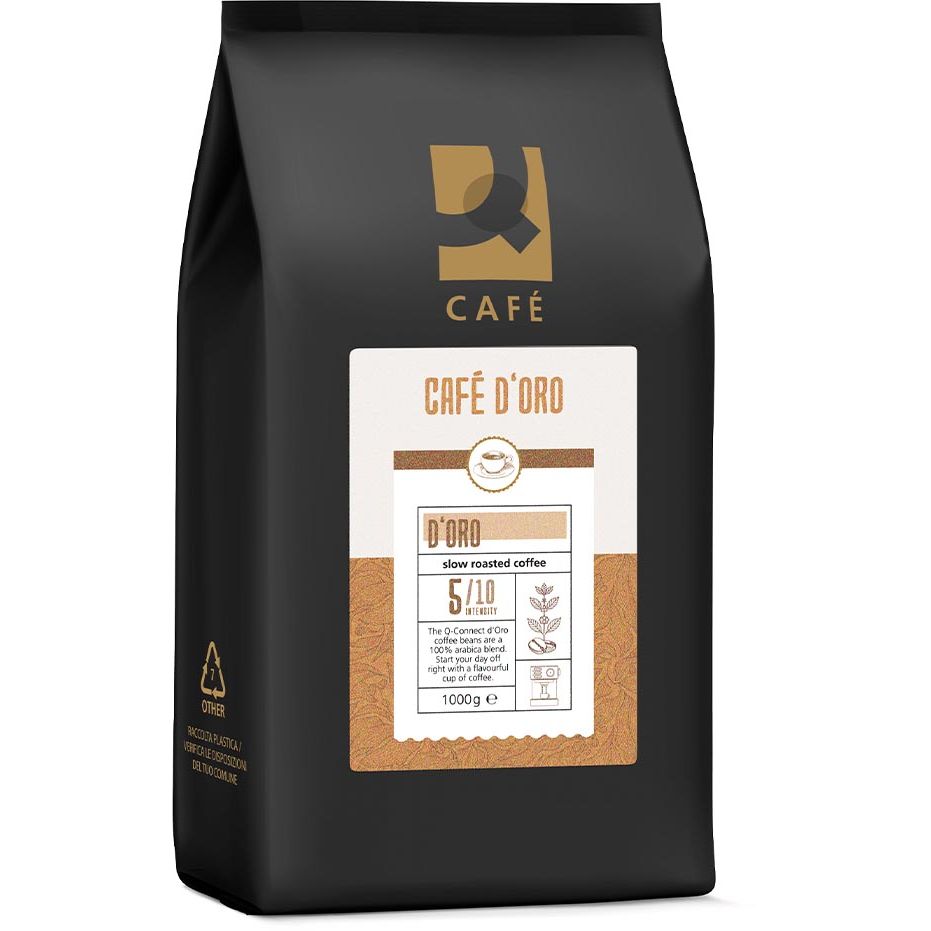 Q-CONNECT -   koffiebonen Café D'Oro, pak van 1 kg