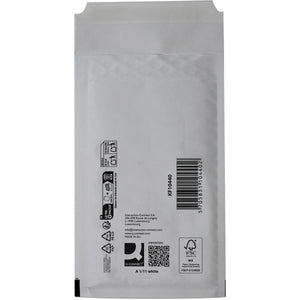 Q-CONNECT -   luchtkussenenveloppen, wit, 1-A, 120 x 175 mm, doos van 200 stuks