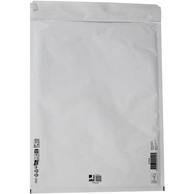 Q-CONNECT -   luchtkussenenveloppen, wit, 10-K, 370 x 480 mm, doos van 50 stuks