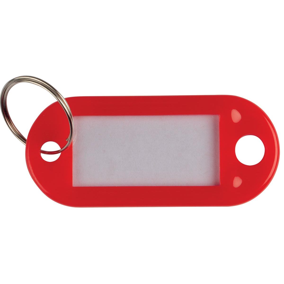 Q-CONNECT -   sleutelhanger, pak van 10 stuks, rood