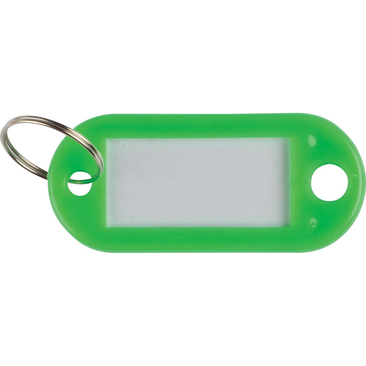 Q-CONNECT -   sleutelhanger, pak van 10 stuks, groen