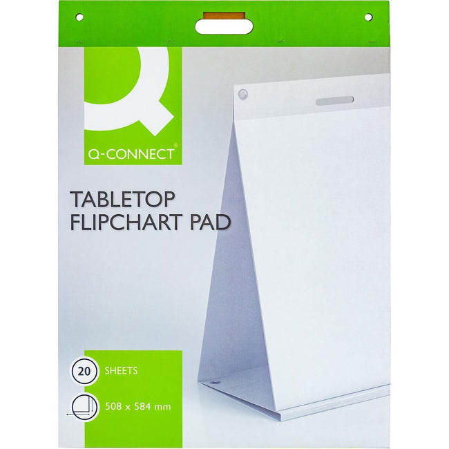 Q-CONNECT - Tisch-Flipchart, selbstklebend, ft 508 x 584 mm, 20 Blatt