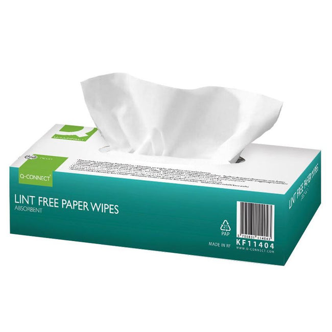Q-CONNECT – Oberflächenreinigungstücher, trocken, Packung mit 200 Tüchern