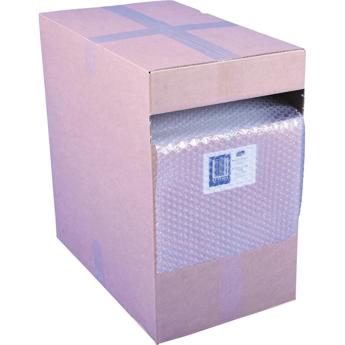 Q-CONNECT - film à bulles, en boîte distributrice, 28,5 cm x 50 mètres, transparent