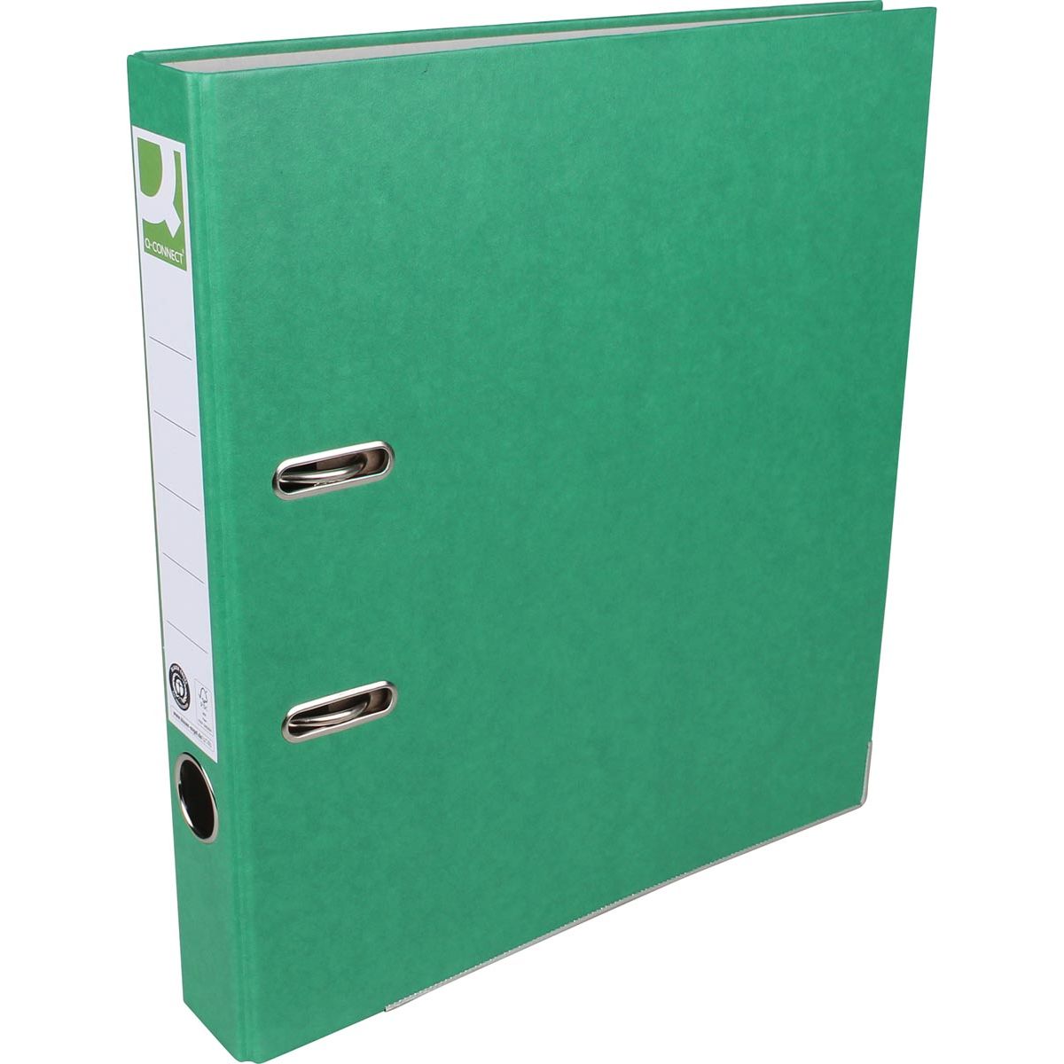 Q-CONNECT -   ordner, voor ft A4, uit Recycolor papier, rug van 5 cm, groen