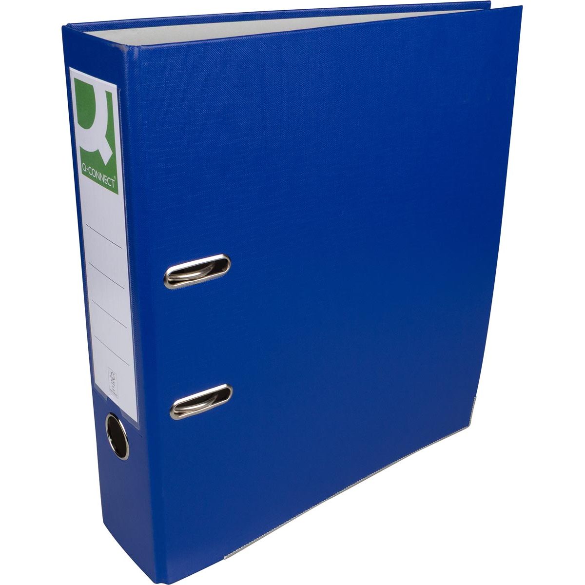 Q-CONNECT -   ordner, voor ft A4, uit PP en papier, met beschermrand, rug van 8 cm, blauw