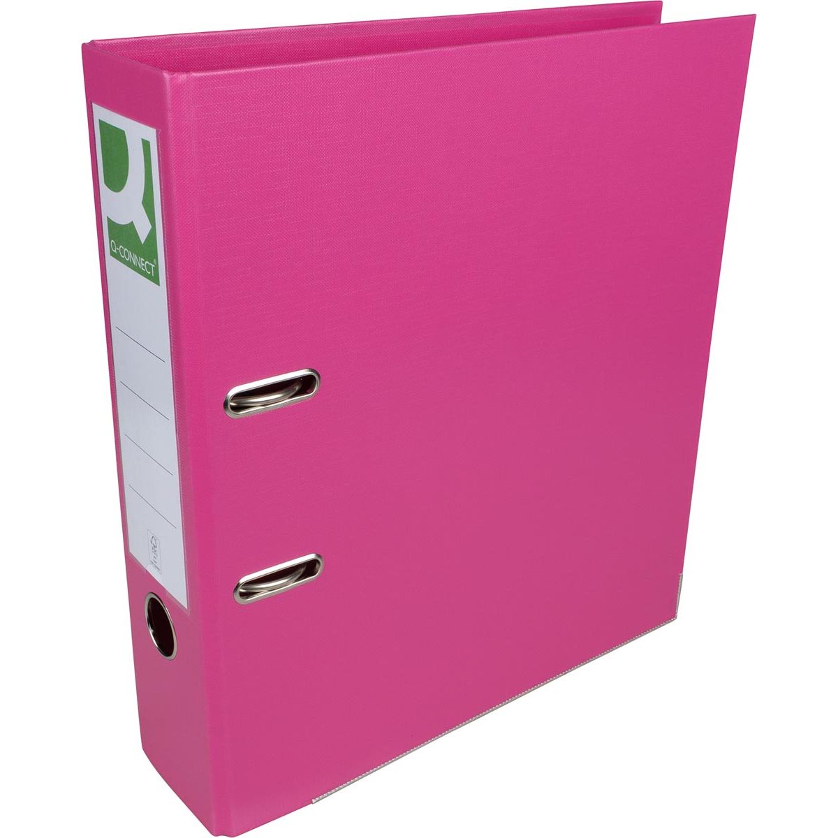 Q-CONNECT - Ordner, für ft A4, komplett aus PP, Rücken 8 cm, rosa