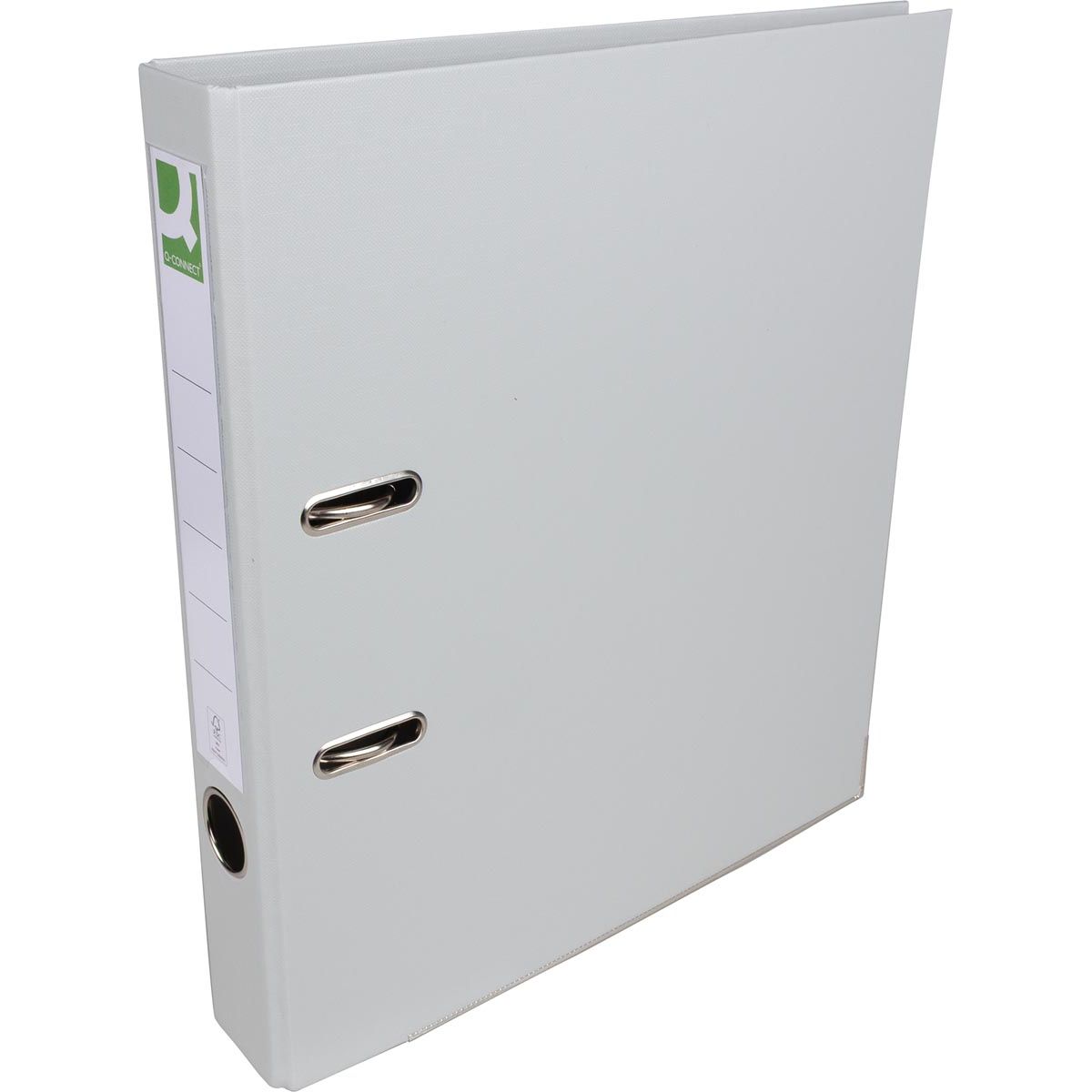Q-CONNECT - classeur, pour pieds A4, entièrement en PP, dos de 5 cm, gris