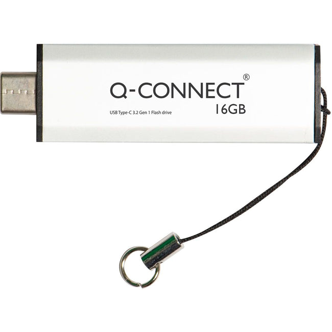 Q-CONNECT - USB-C-Stick 3.2 Gen1, Silber, 16 GB