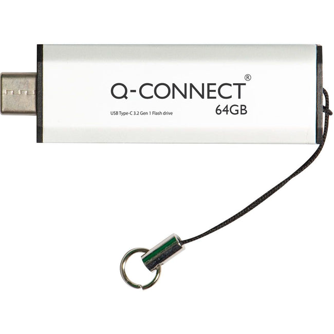 Q-CONNECT - Clé USB-C 3.2 Gen1, argent, 64 Go