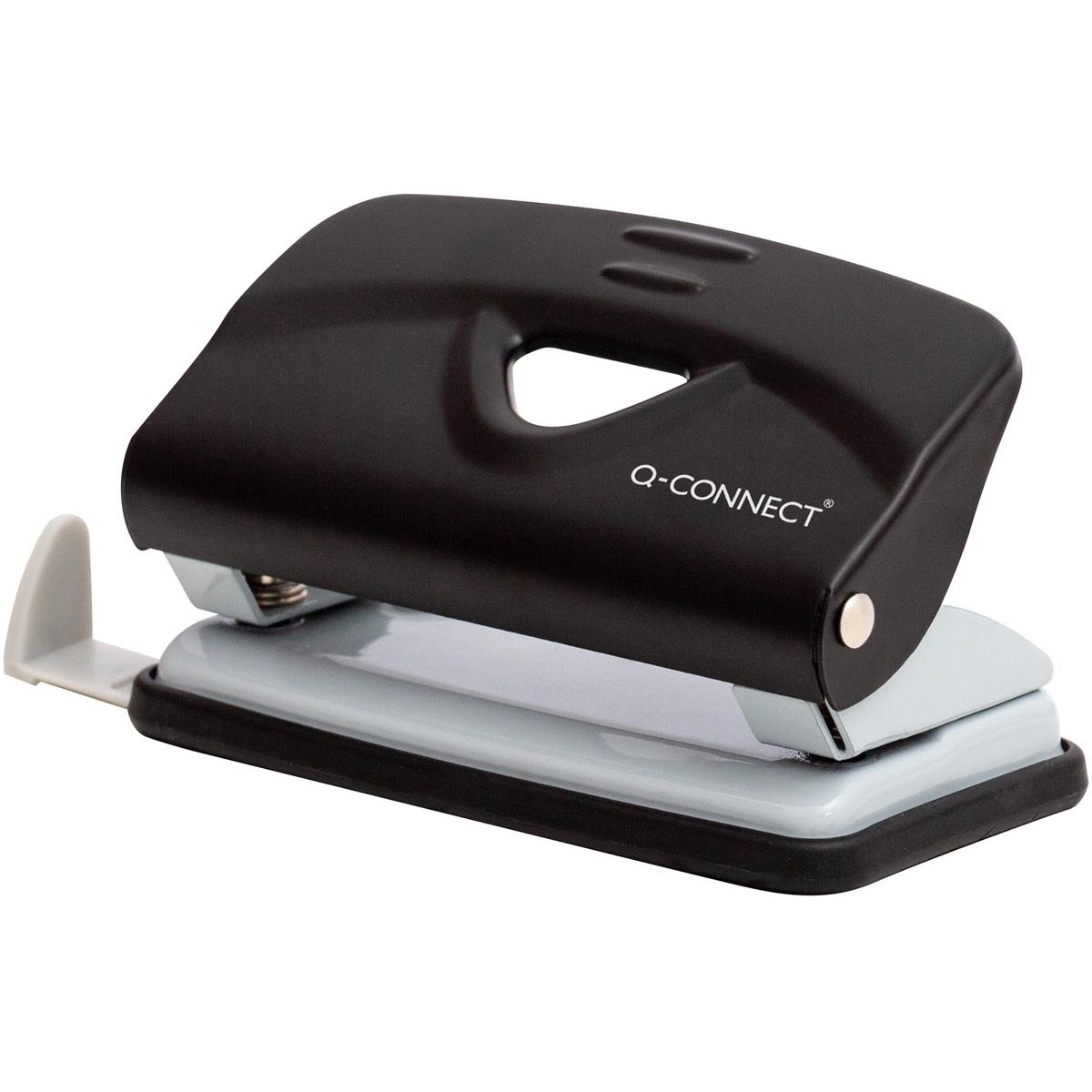 Q-CONNECT - Perforatrice Light Duty, métal, 10 lames, noir