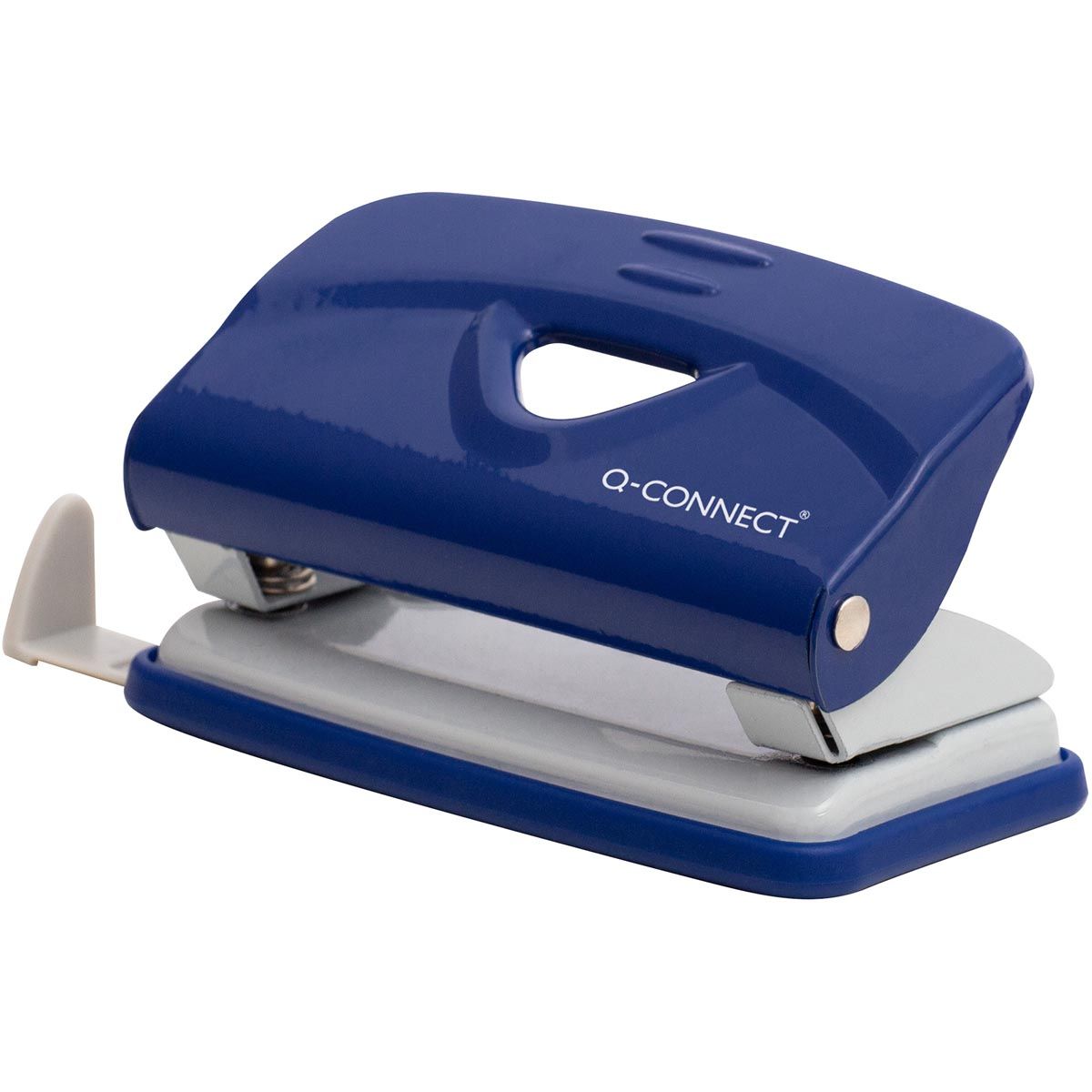 Q-CONNECT - Perforatrice Light Duty, métal, 10 lames, bleu