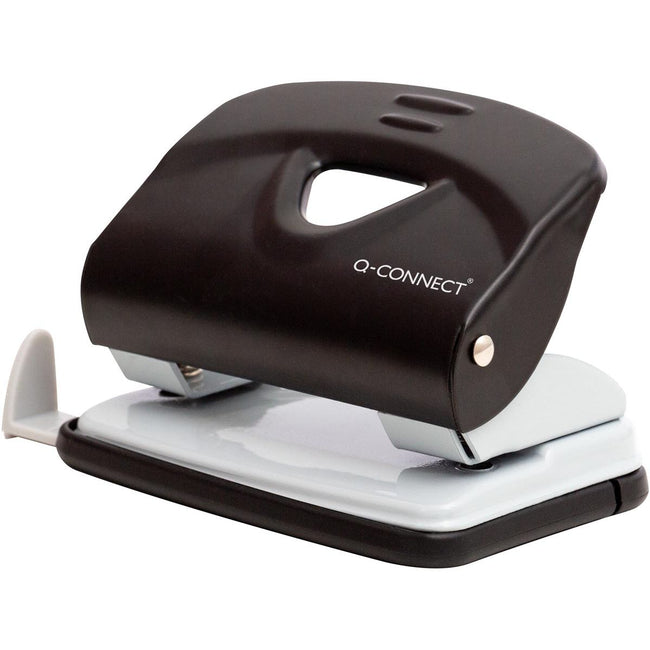 Q-CONNECT - Perforatrice Light Duty, métal, 20 lames, noir