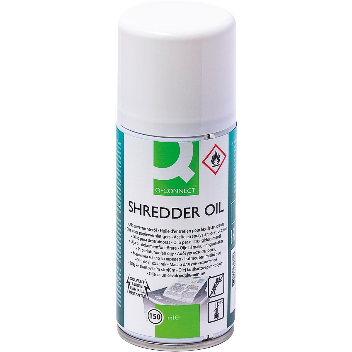 Q-CONNECT - huile pour destructeurs de papier, 150 ml