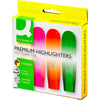 Q-CONNECT - Textmarker, verschiedene Farben, 4er-Pack