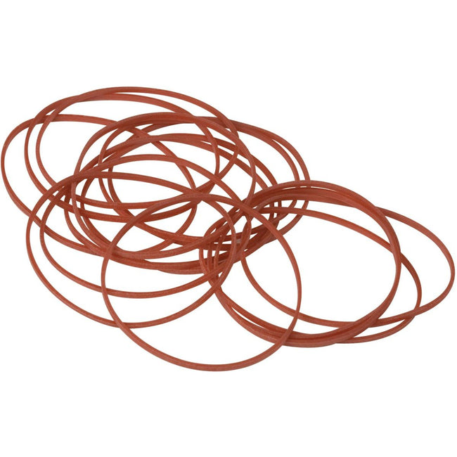 Q-CONNECT - bandes élastiques, largeur 1,5 mm, longueur 80 mm, 100 g, rouge