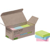 Q-CONNECT -   Quick Notes Recycled pastel, ft 38 x 51 mm, 100 vel, doos van 12 stuks in geassorteerde kleuren