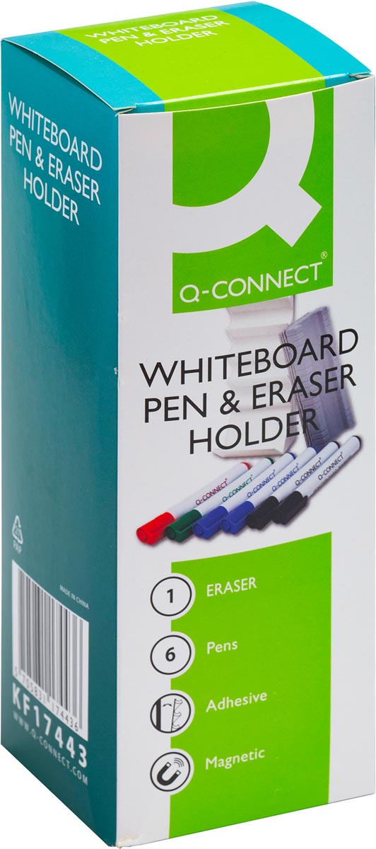 Klika -  Q-CONNECT accessoirehouder voor whiteboard, incl markers en wisser