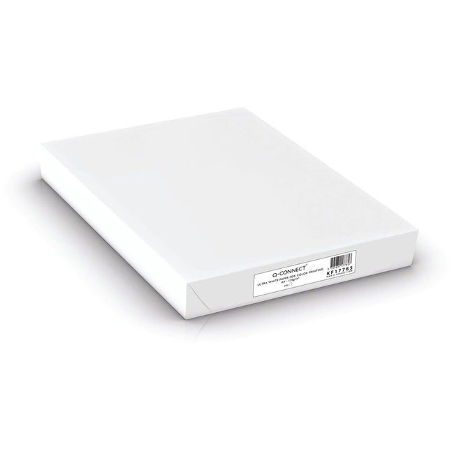 Q-CONNECT -   presentatiepapier, ultra white, ft A4, 120 g, pak van 250 vel, wit