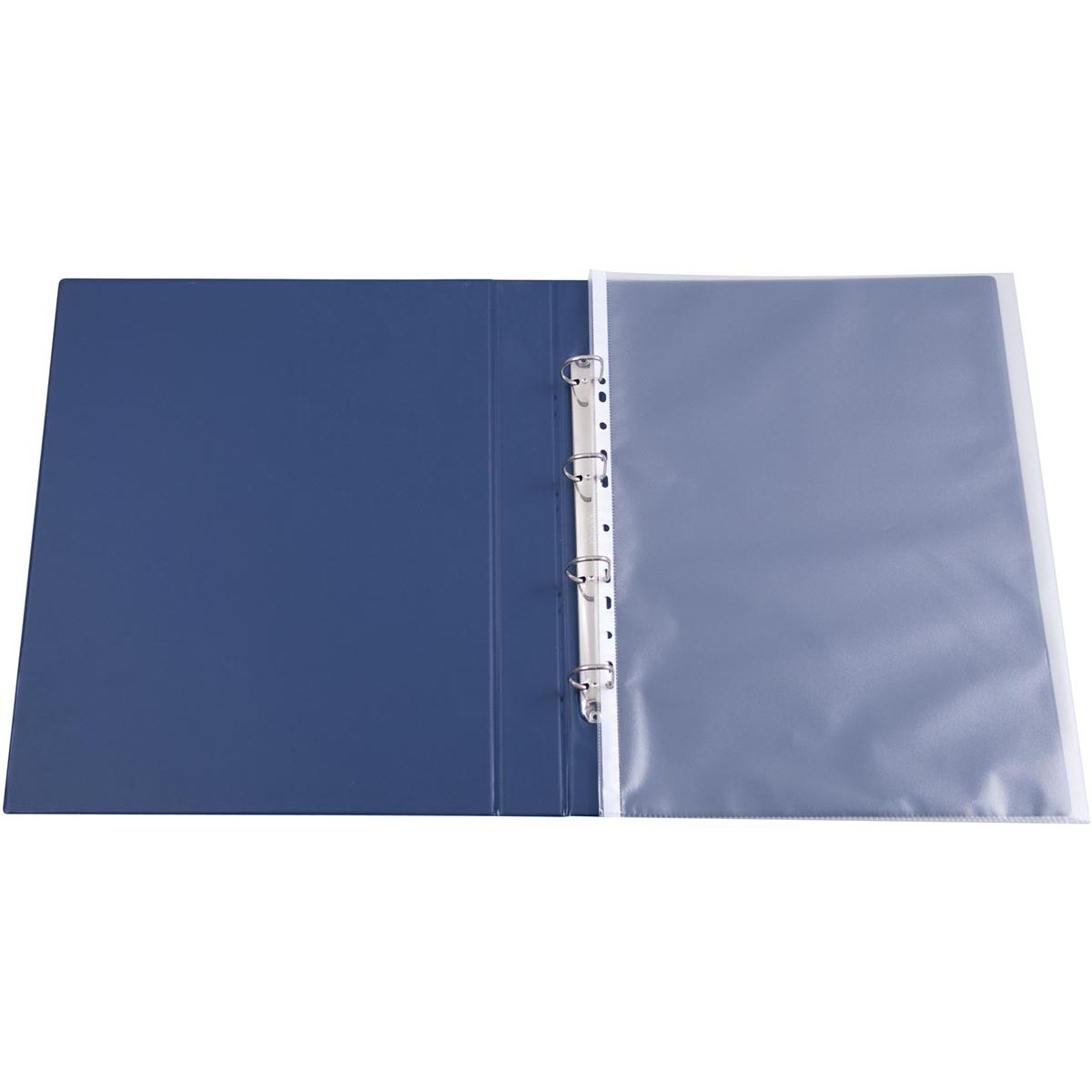 Q-CONNECT - sac de présentation perforé, ft A3 portrait, perforation 11 trous, grainé, paquet de 10