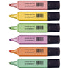 Q-CONNECT – Textmarker Pastell, verschiedene Farben, 6er-Pack