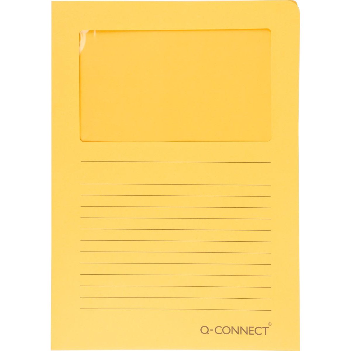 Q-CONNECT - L-Ordner mit Fenster, 120 g/m², A4, 100er Pack, Orange