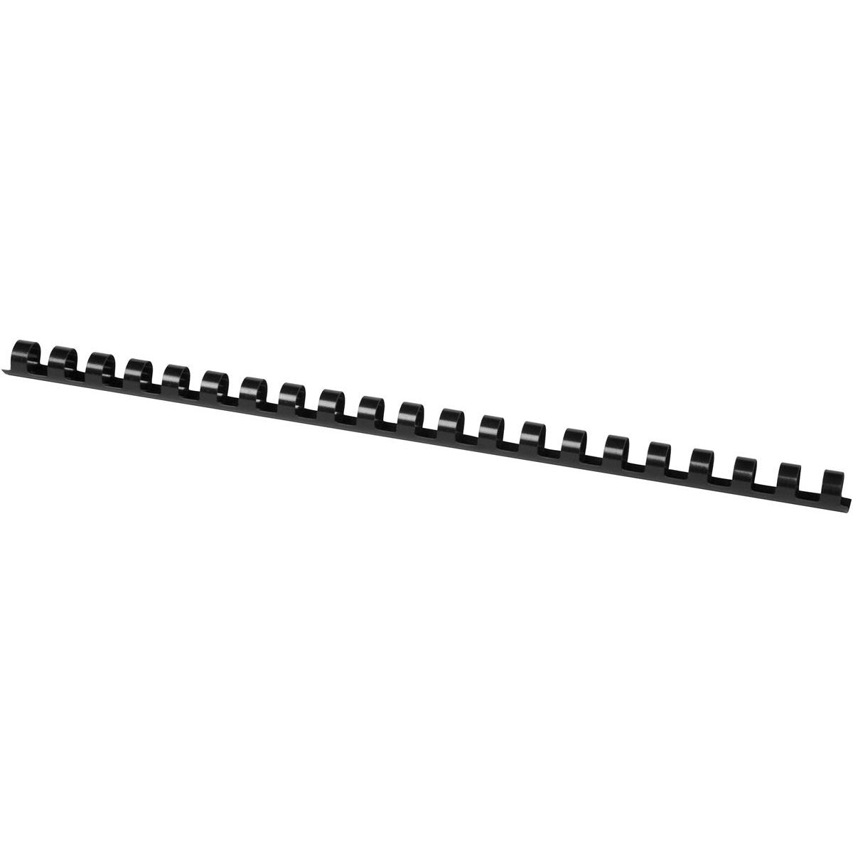 Q-CONNECT - dos de reliure 12mm 21 anneaux 100 pièces noir