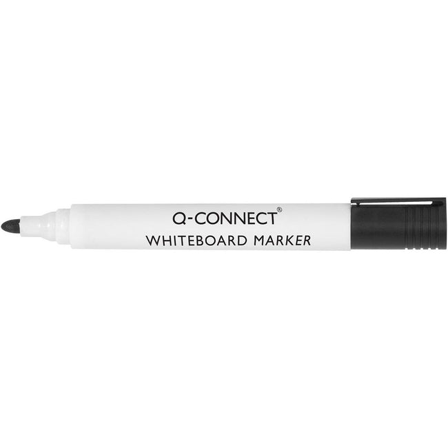 Q-CONNECT - marqueur pour tableau blanc, 2-3 mm, pointe ronde, noir