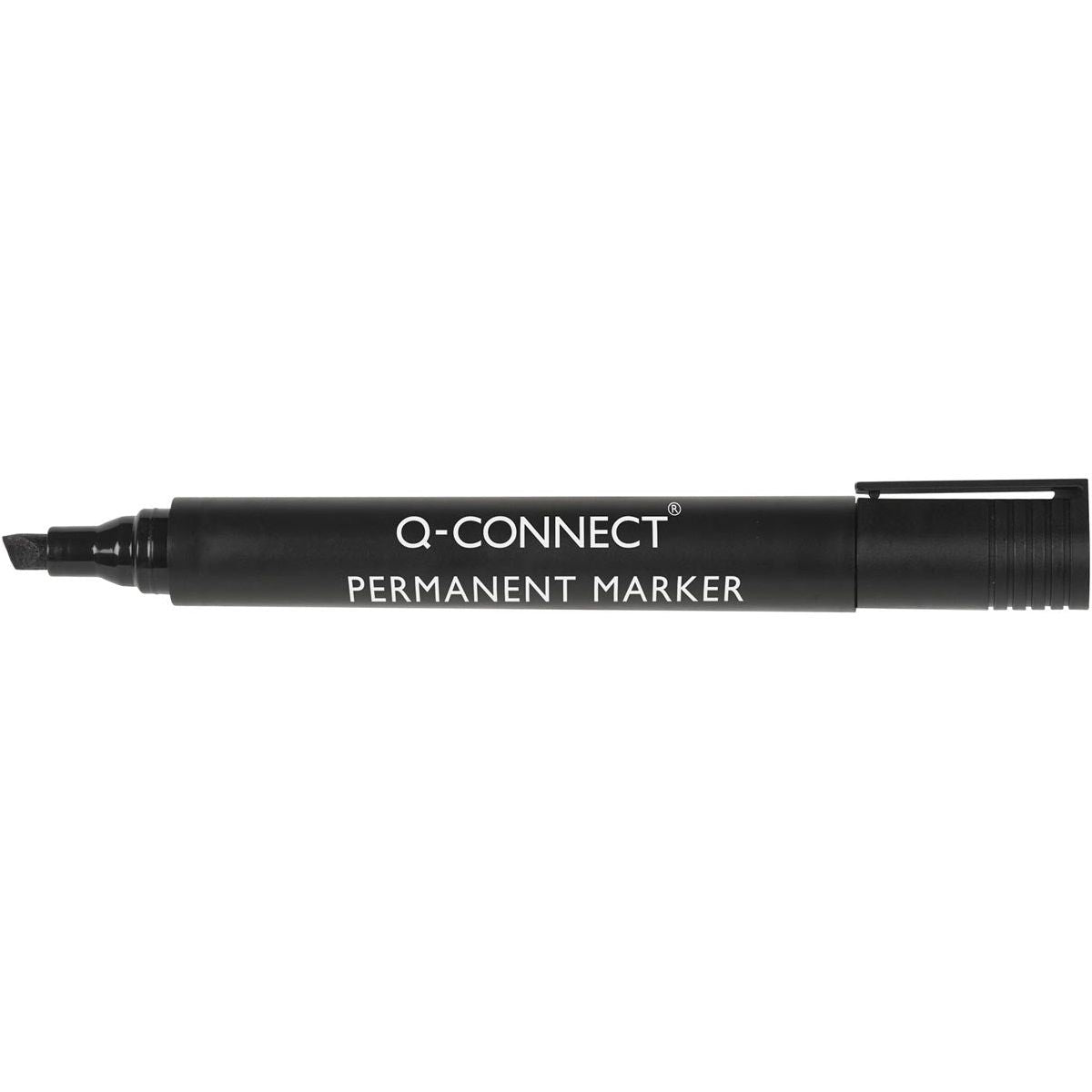 Q-Connect-Q-Connect-Permanentmarker, 2-5 mm, schrägen Punkt, Schwarz