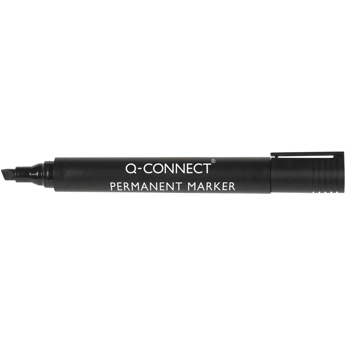 Q-CONNECT - marqueur permanent, 1,2/5 mm, pointe biseautée, noir