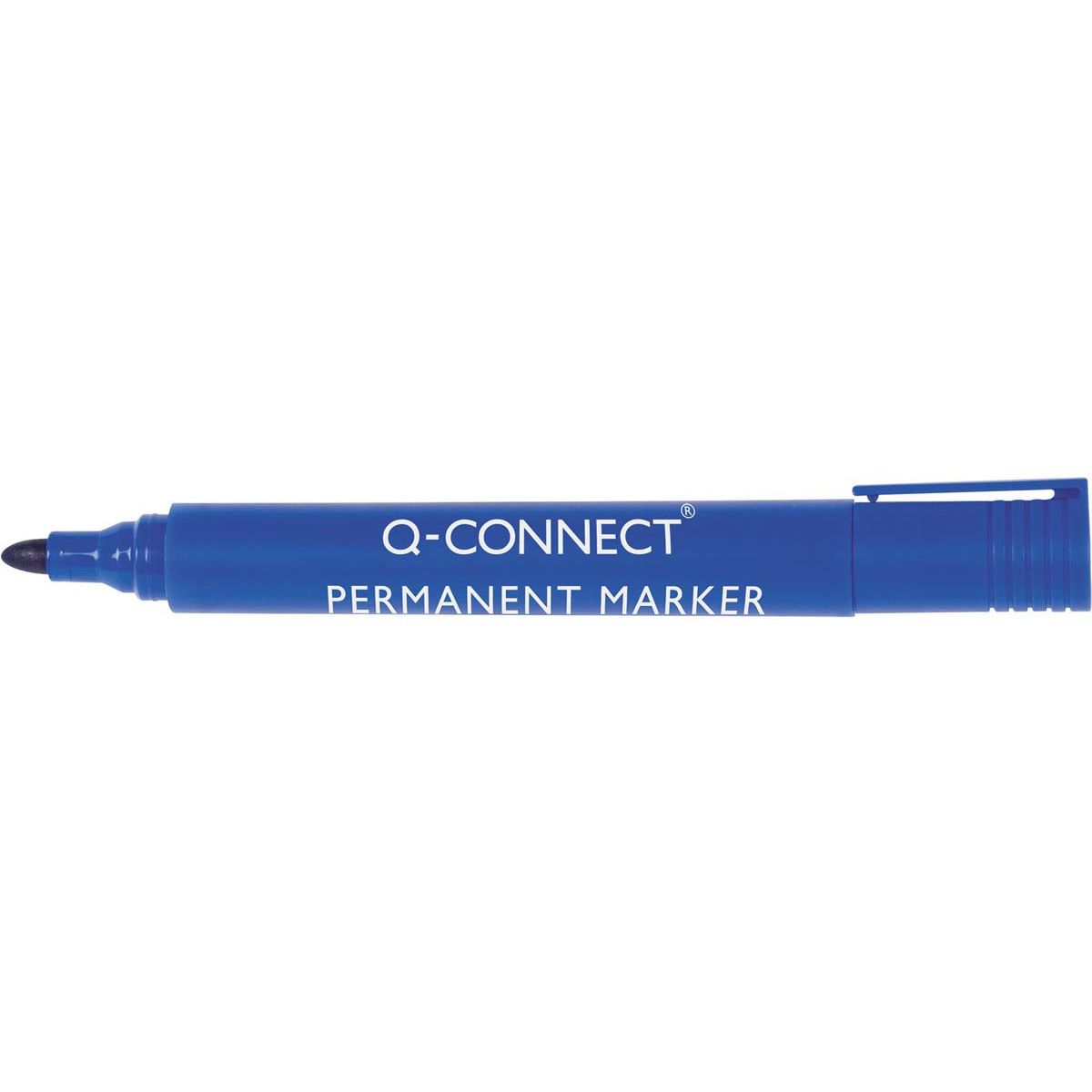 Q-CONNECT - Permanentmarker, 2-3 mm, runde Spitze, blau