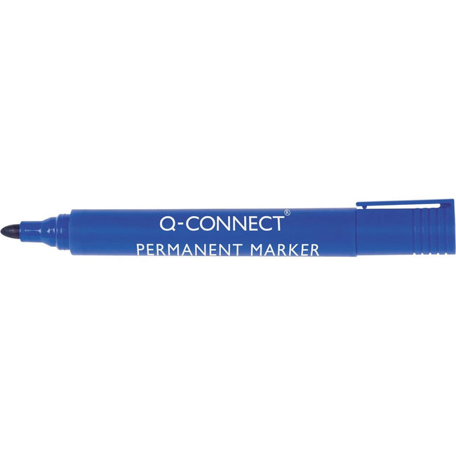 Q-Connect-Q-Connect Marker permanent, 2-3 mm, point rond, bleu