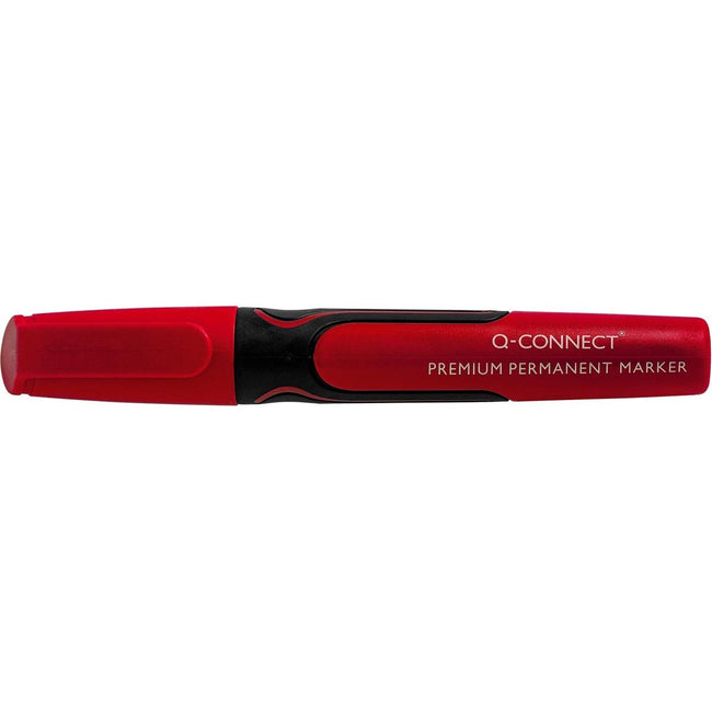 Q-CONNECT - marqueur permanent, 3 mm, pointe ronde, rouge
