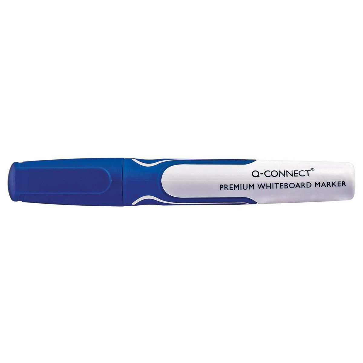 Q-CONNECT - marqueur pour tableau blanc, 3 mm, pointe ronde, bleu