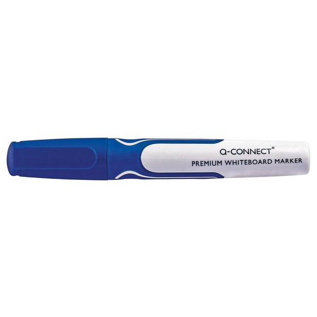 Q-CONNECT - marqueur pour tableau blanc, 3 mm, pointe ronde, bleu