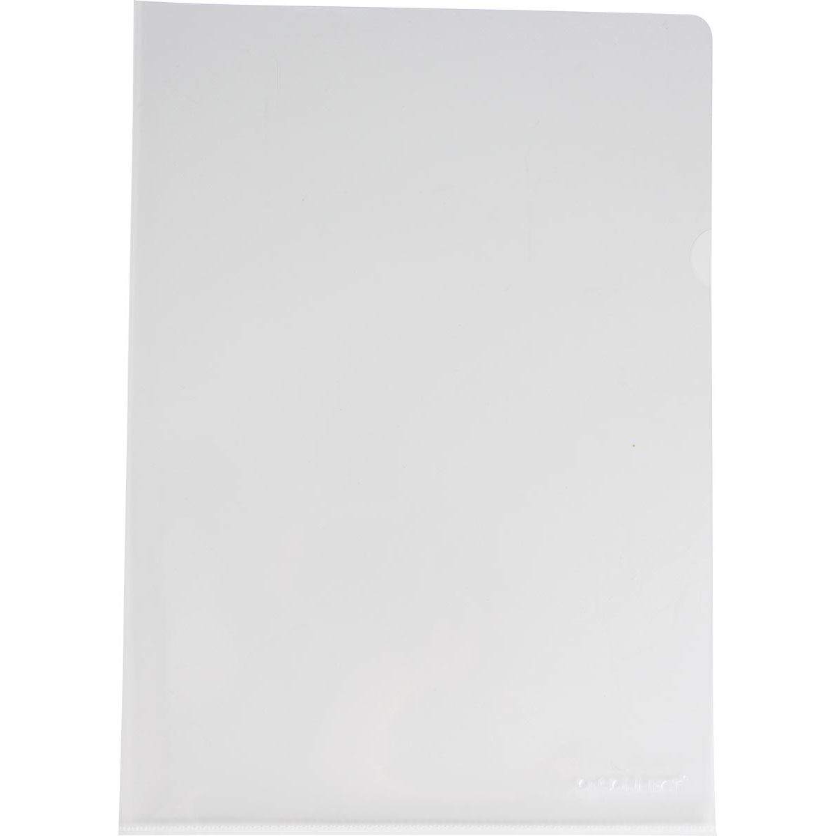 Q-CONNECT - L-map cristallin 160 microns paquet de 10