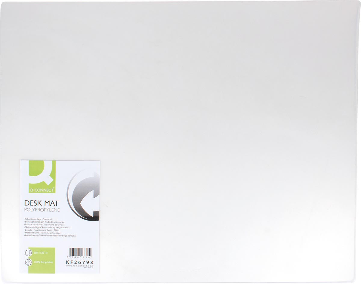 Q-CONNECT - sous-couche, ft 63 x 50 cm, transparent