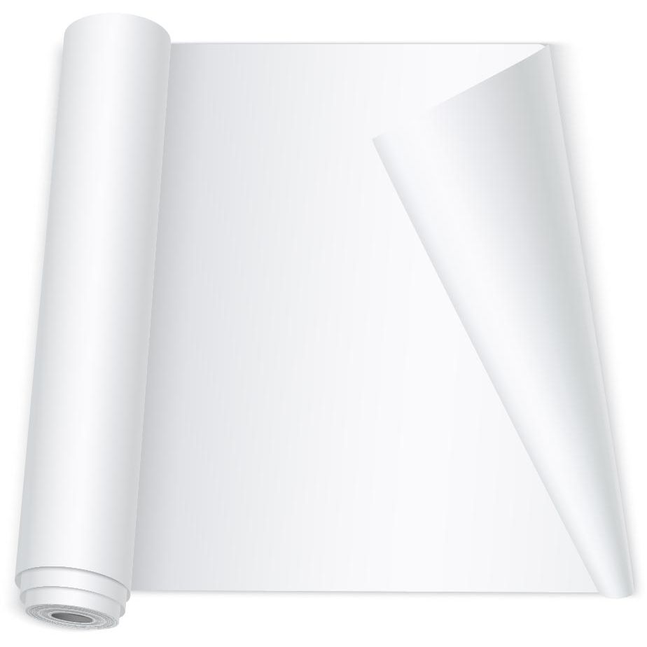 Q-CONNECT – Flipchart-Papier, ft 65 x 98 cm, 56 g/m², blanko, Rolle mit 50 Blatt