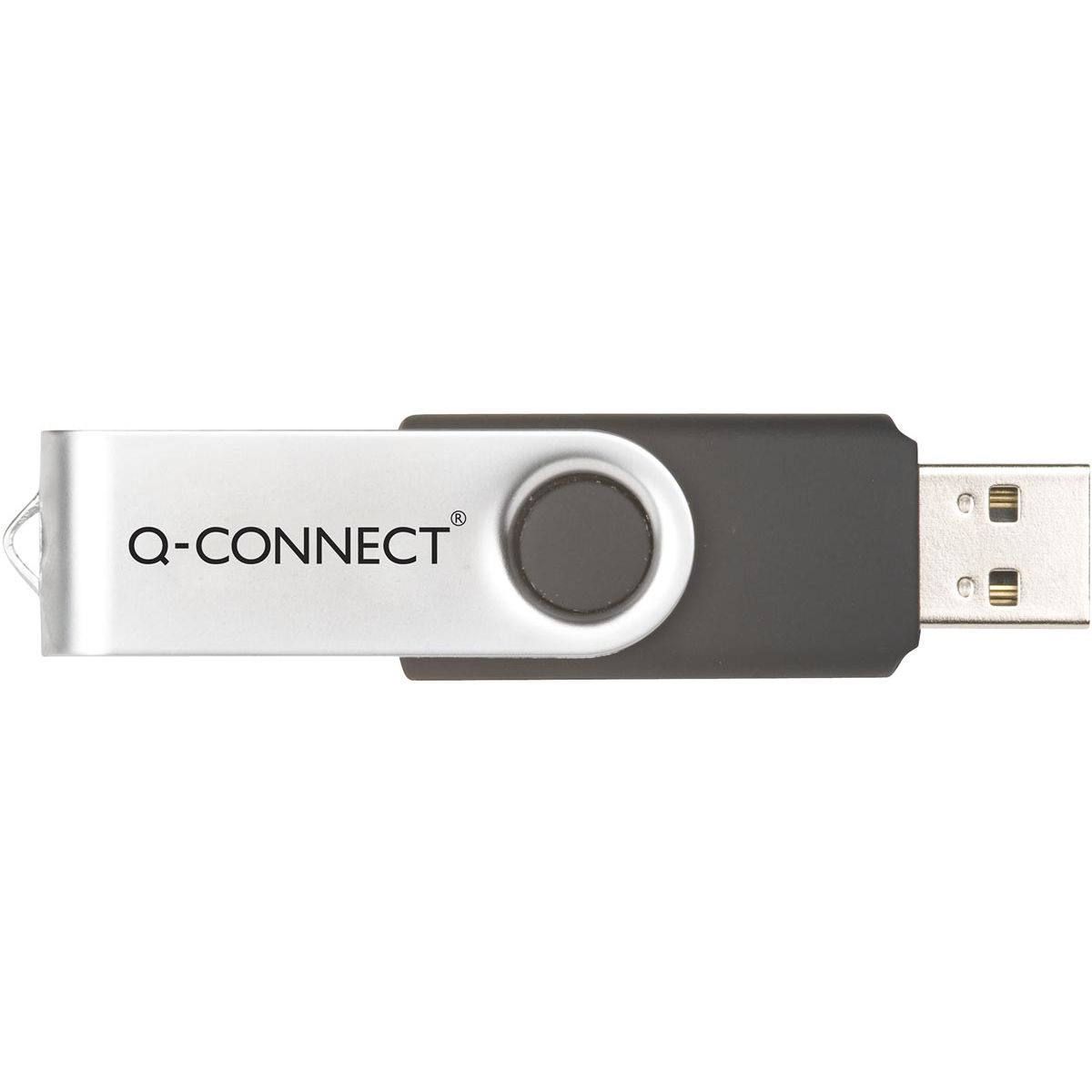 Q-CONNECT -   USB stick 2.0, zwart, 64 GB