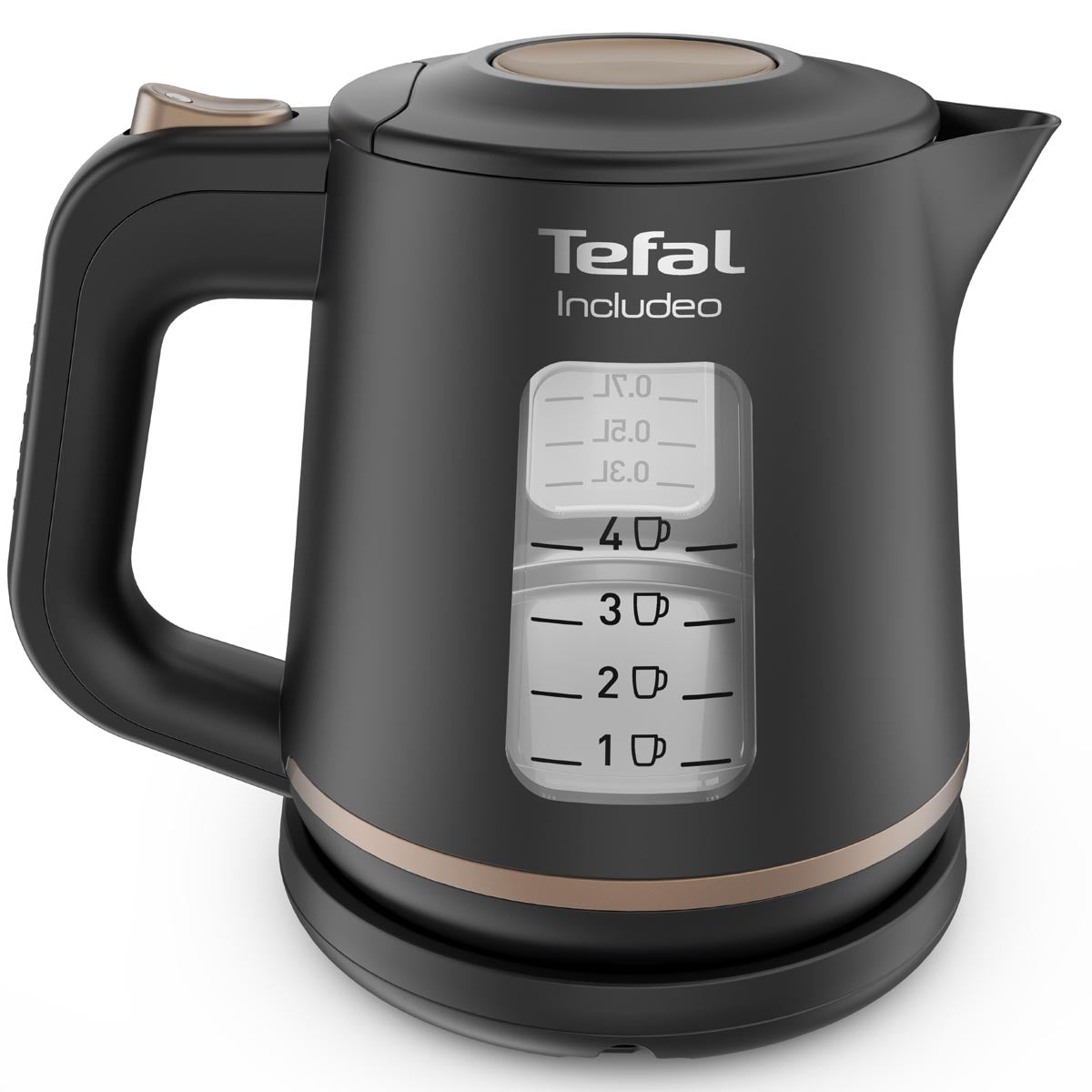 Tefal - Tefal Includeo waterkoker, 1 liter, zwart