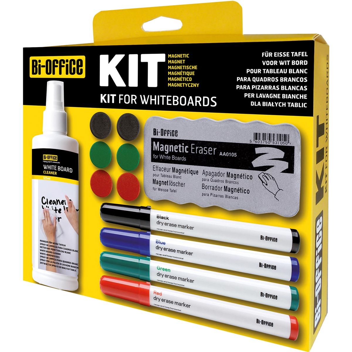 Bi-Office - Kit Biter pour tableaux blancs, boîte à suspendre